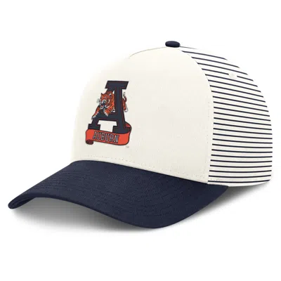 Nike Auburn Rise  Unisex Dri-fit College A-frame Adjustable Hat In Blue