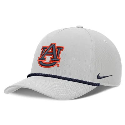 Nike Auburn Sideline Rope Rise  Unisex College Adjustable Hat In Gray