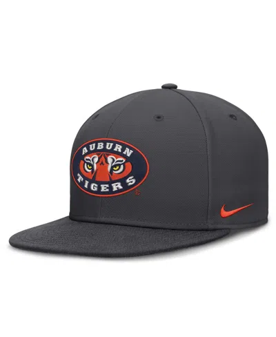 Nike Auburn Tigers Fitted High Crown Baseball Cap In Gray