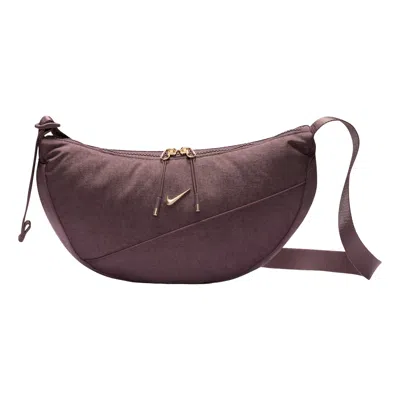 Nike Aura 4l Crescent Crossbody Bag 'tattoo Lt Trnsprnt Gld' In Tattoo/lt Trnsprnt Gld