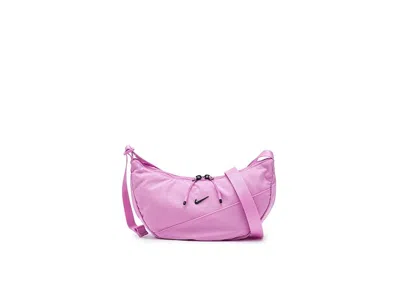 Nike Aura Crescent Crossbody Bag (4l) Cross Body Handbags Light Magenta/light Magenta/smoke Black Electri In Pink