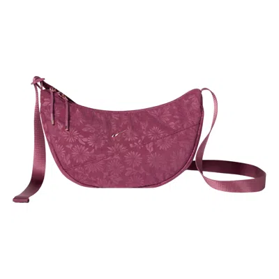 Nike Aura Floral Crescent 4l Crossbody Bag 'pink Smoke Rose Gold Brl'