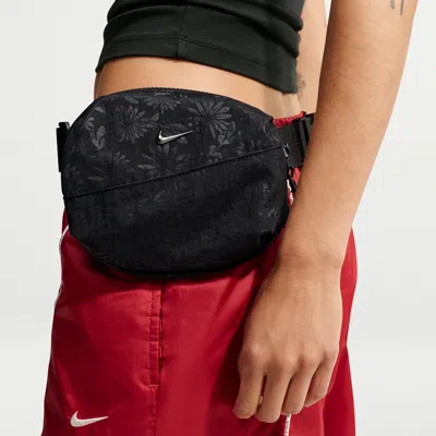 Nike Aura Floral Waistpack (2l) In Black