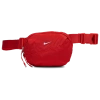 Nike Aura Waistpack In Metallic Silver/university Red