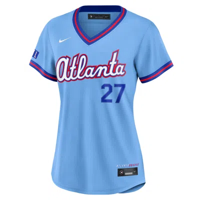 Nike Austin Riley Atlanta Braves City Connect  Women's Mlb Stadium Jersey In Blue
