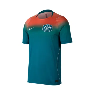 Pre-owned Nike Australia 2026 Stadium Away 'bright Spruce/orange Pulse/white/white' | Blue | Men's Size L