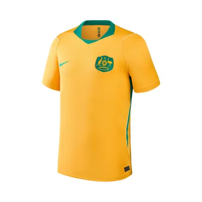 Pre-owned Nike Australia 2026 Stadium Home 'sport Gold/mystic Green/sail/mystic Green' | Yellow | Men's Size S