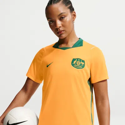 Nike Australia 2026 Stadium Home  Women's Dri-fit Soccer Jersey In Yellow