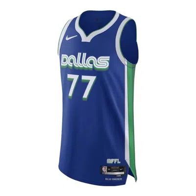 Nike Authentic Dalls Mavericks Jersey In Blue
