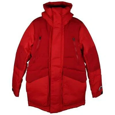 Pre-owned Nike Authentic  Nsw Repel Parka Down-fill Puffer Hooded Jacket Cu4392-657 In Red