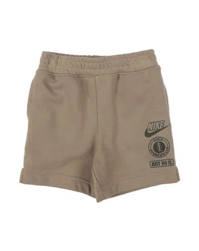 Nike Babies'  B Nsw Lnt Ft Taping Short Toddler Boy Shorts & Bermuda Shorts Sand Size 6 Cotton, Polyester In Beige