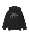 Nike B Nsw Shine Flc Po Hoodie Toddler Boy Sweatshirt Black Size 4 Cotton, Polyester In Black