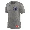 Nike Babe Ruth New York Yankees Cooperstown  Men's Mlb T-shirt In Gray