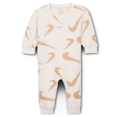 Nike Baby (0-) Boucle Jacquard Coverall In Metallic