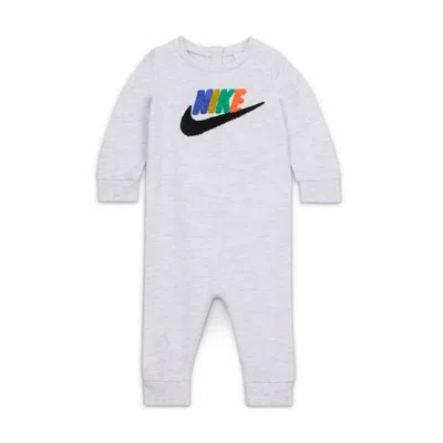 Nike Baby (0-0 Club Chenille Coverall In Gray