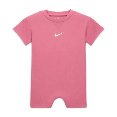 Nike Baby (0-9m) Waffle Romper In Pink