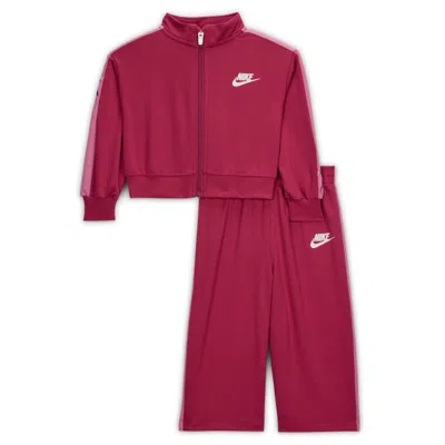 Nike Baby (12-) 2-piece Floral Track Set In Pink