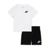 Nike Baby (12-) 2-piece Knit Shorts Set In White