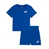 Nike Baby (12-) 2-piece Knit Shorts Set In Blue