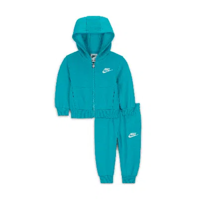 Nike Baby (12-24m) 2-piece Full-zip Club Set In Green
