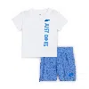 Nike Baby (12-24m) Graphic T-shirt And Shorts Set In Blue