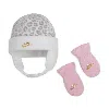 NIKE BABY (12-24M) HAT AND MITTENS SET,13987273
