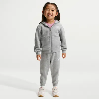 Nike Baby (12-24m) 2-piece Club Full-zip Set In Grey