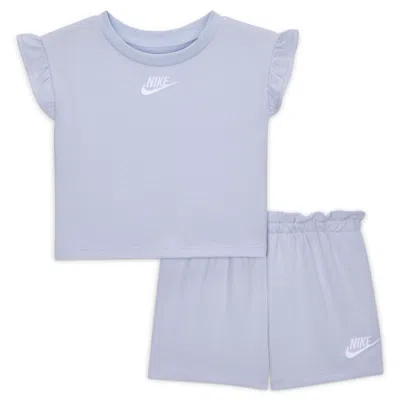 Nike Baby 2-piece Baby French Terry Set In Blue