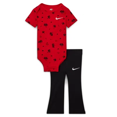 Nike Baby (3-6m) Bodysuit And Leggings Set In Black