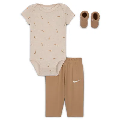 Nike Baby 3-piece Bodysuit And Waffle Pants Set In Multi
