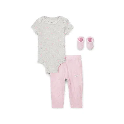 Nike Baby 3-piece Bodysuit And Waffle Pants Set In Neutral