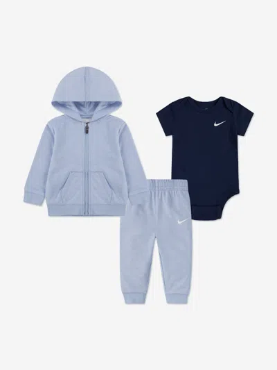 Nike Kids' Baby 3 Piece Tracksuit Set In Blue