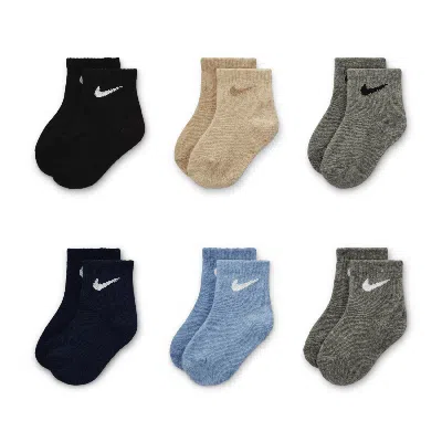 Nike Baby (6-12m) Socks (6 Pairs) In White