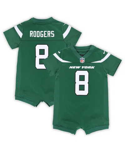 Nike Baby Aaron Rodgers Legacy New York Jets Game Romper Jersey In Green,white