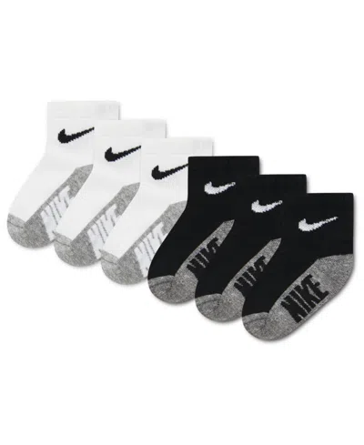 Nike Kids' Baby And Toddler Boys Or Girls Multi Logo Socks, Pack Of 6