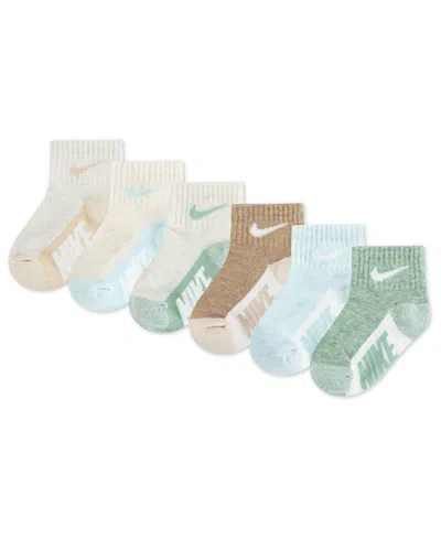 Nike Kids' Baby And Toddler Boys Or Girls Multi Logo Socks, Pack Of 6