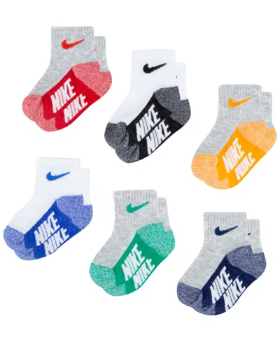 Nike Kids' Baby And Toddler Boys Or Girls Multi Logo Socks, Pack Of 6