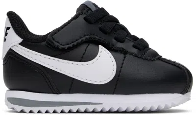 NIKE BABY BLACK CORTEZ EASYON SNEAKERS