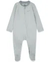 Nike Baby Boy Or Girl Long-sleeve Striped Footed Coverall In Mica Green