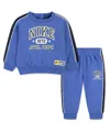 Nike Baby Boys 2-piece Crewneck Sweatshirt And Pants Set In Blue