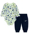 Nike Baby Boys 2-piece Play For All Long Sleeve Bodysuit And Pants Set In Multi