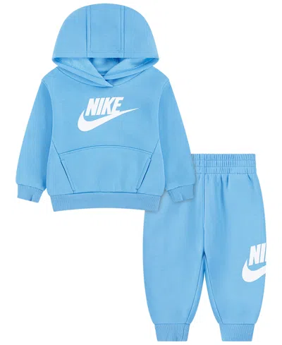 Nike Baby Boys 2-piece Club Fleece Hoodie And Pants Set In Blue