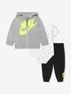 Nike Just Do It Cotton-blend Tracksuit Set In Black