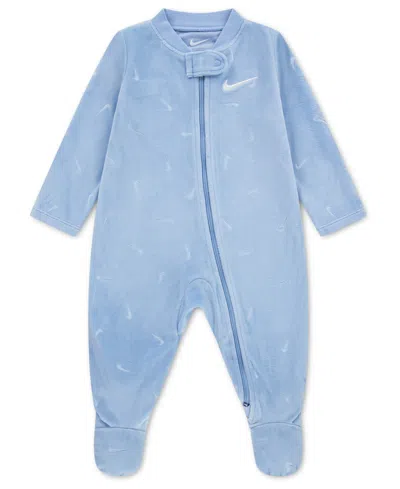 Nike Baby Boys' And Baby Girls' Essentials Footed Coverall In Blue
