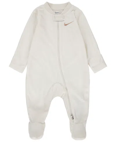 Nike Baby Boys' And Baby Girls' Essentials Footed Coverall In Gray