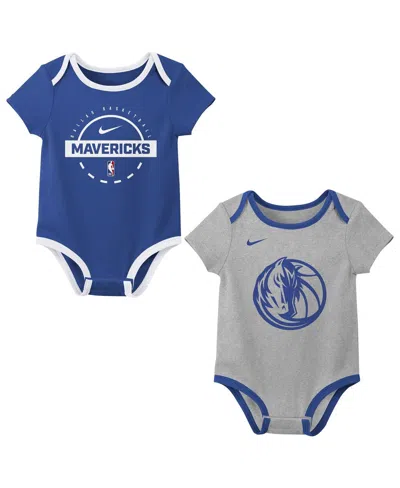 Nike Baby Boys And Girls 2-piece Dallas Mavericks Bodysuit Set In Multi