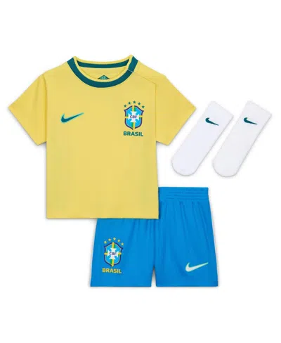 Nike Baby Boys And Girls Brazil National Team 2026 Home Stadium Replica Kit In Yellow