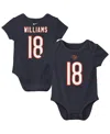 Nike Baby Boys And Girls Caleb Williams Navy Chicago Bears Player Name Number Bodysuit In Blue
