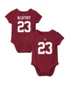 Nike Baby Boys And Girls Christian Mccaffrey Scarlet San Francisco 49ers Player Name Number Bodysuit