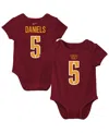 Nike Baby Boys And Girls Jayden Daniels Burgundy Washington Commanders Player Name Number Bodysuit In Burgundy